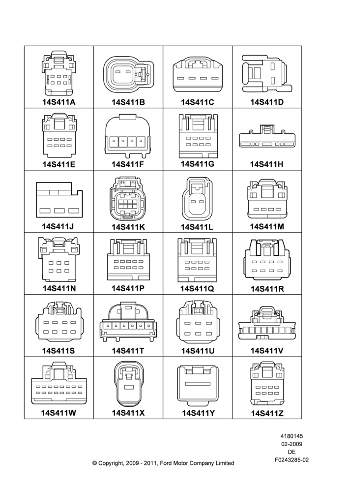 45AC - Pigtail Wiring Kits, Page A, Switches; 04/FEB/2009-29/JUL/2012
