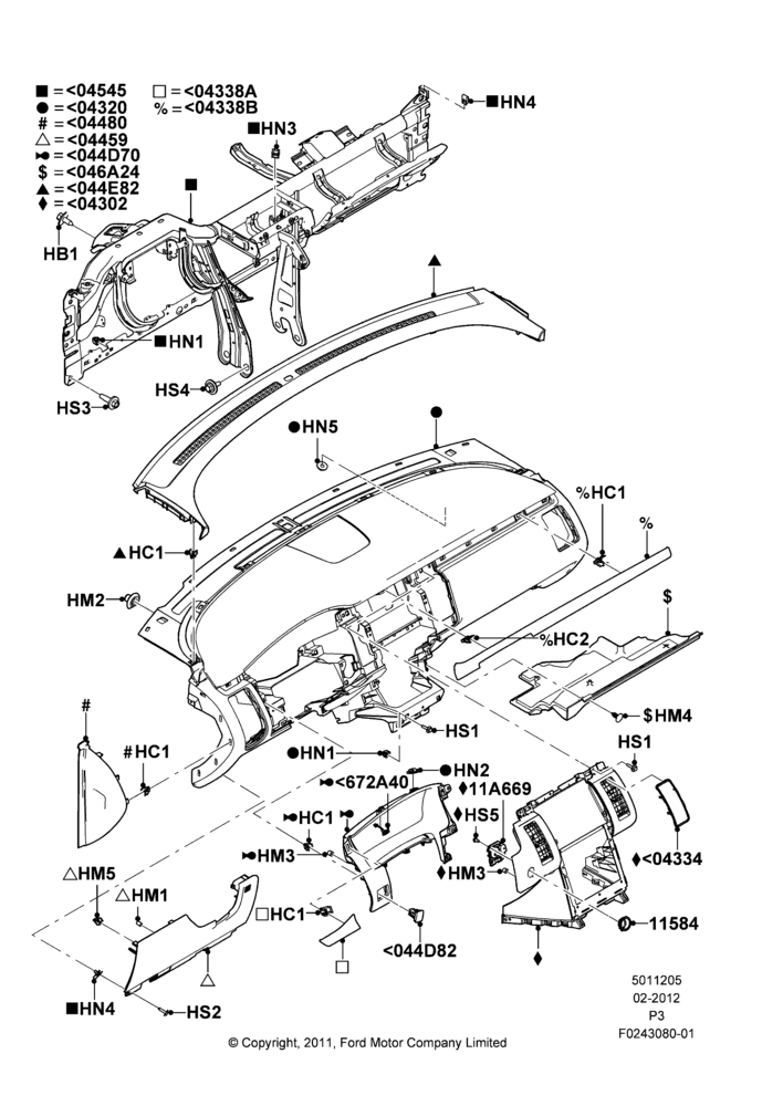 05B - Instrument Panel; 29/FEB/2012