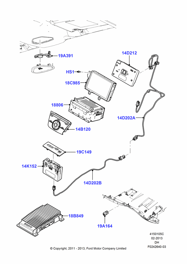 05C - Audio Equipment - Original Fit, Sync II, Sync II With Navigation; 31/JAN/2011-08/DEC/2014