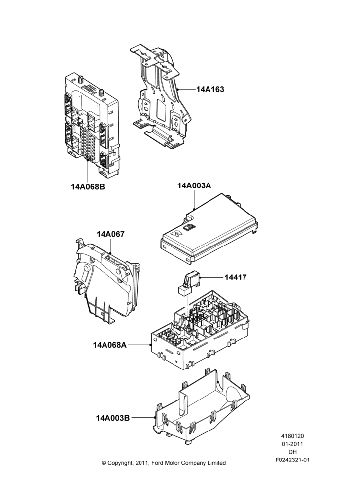 20B - Fuses, Holders and Circuit Breakers, Fuse panels and Relay panels; 31/JAN/2011-08/DEC/2014