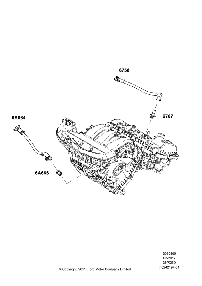 05F - Emission Control - Crankcase, 3.5L Cyclone V6 Petrol TIVCT; 29/FEB/2012