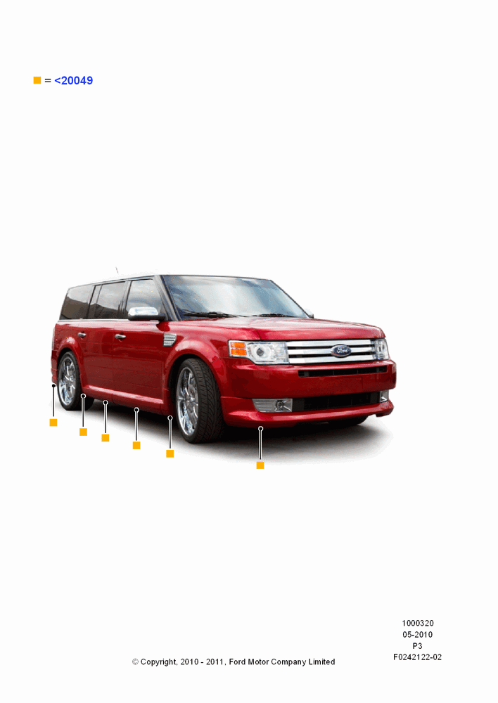 20XC - Body Dress Up Kits - Front, Less Trailer Towing Hitch, Kit Includes Front Fascia, Rear Fascia, Door Moldings, Quarter Panel Moldings, Set Of 10 Pieces; 10/MAY/2010-13/JUN/2011