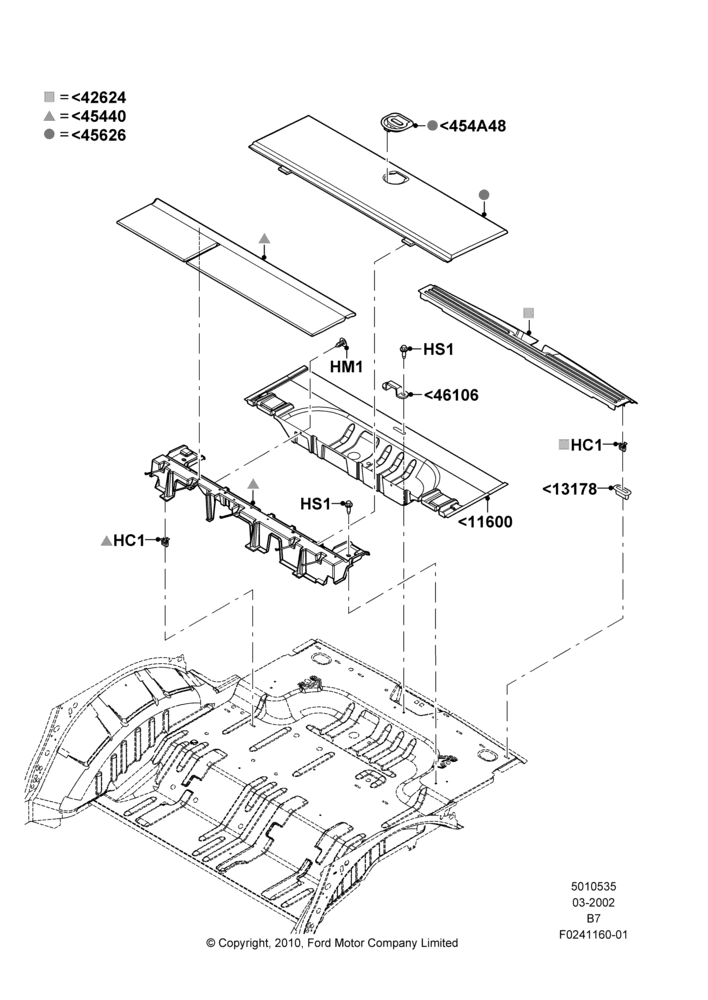 35A - Load Compartment Trim, 119"/3023MM Wheelbase, With 3rd Row Bench Seat, With Third Row Power Folding Seat, Production Installed; 18/MAR/2002-02/AUG/2006