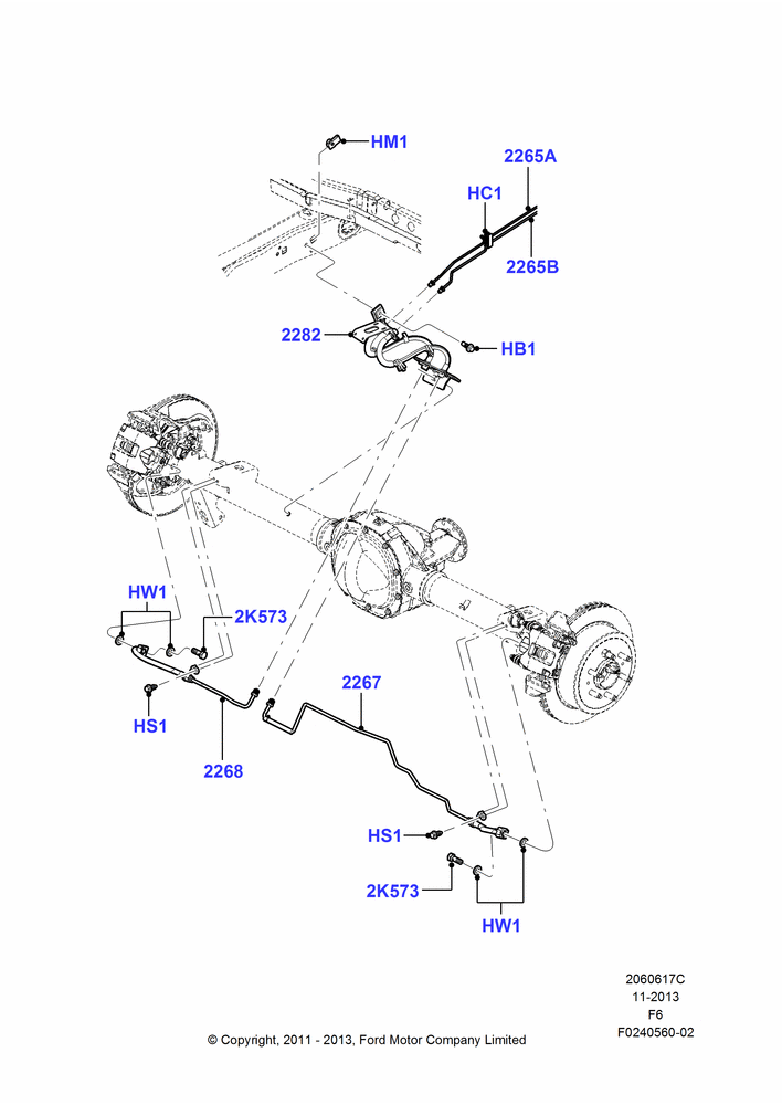 17C - REAR BRAKE LINES; 24/OCT/2011-23/DEC/2014