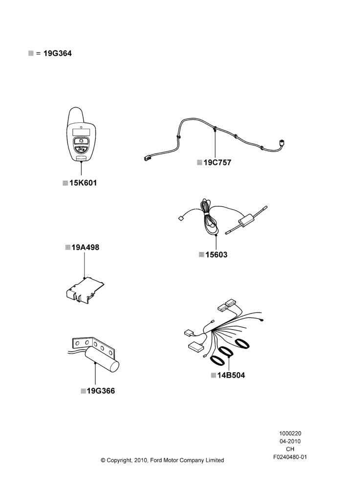 20A - Remote Starting Kit, With Keyless Entry System, Accessory, Bi-Directional Remote Start; 26/APR/2010-27/APR/2013