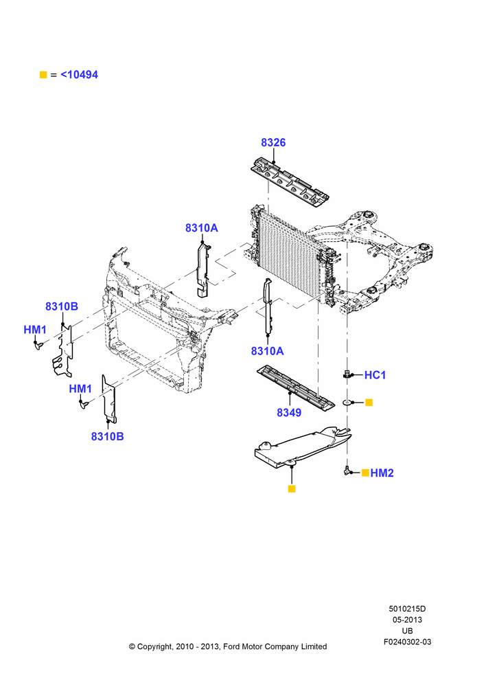 15D - Air Deflectors, 3.5L Cyclone V6 Petrol TIVCT, With Adaptive Speed Control; 04/OCT/2010-06/FEB/2012