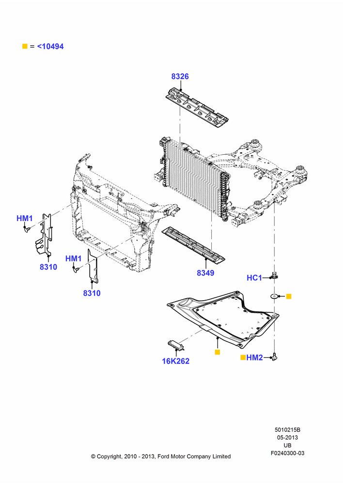 15B - Air Deflectors, With Adaptive Speed Control, 2.0L EcoBoost (240PS); 04/OCT/2010-06/FEB/2012