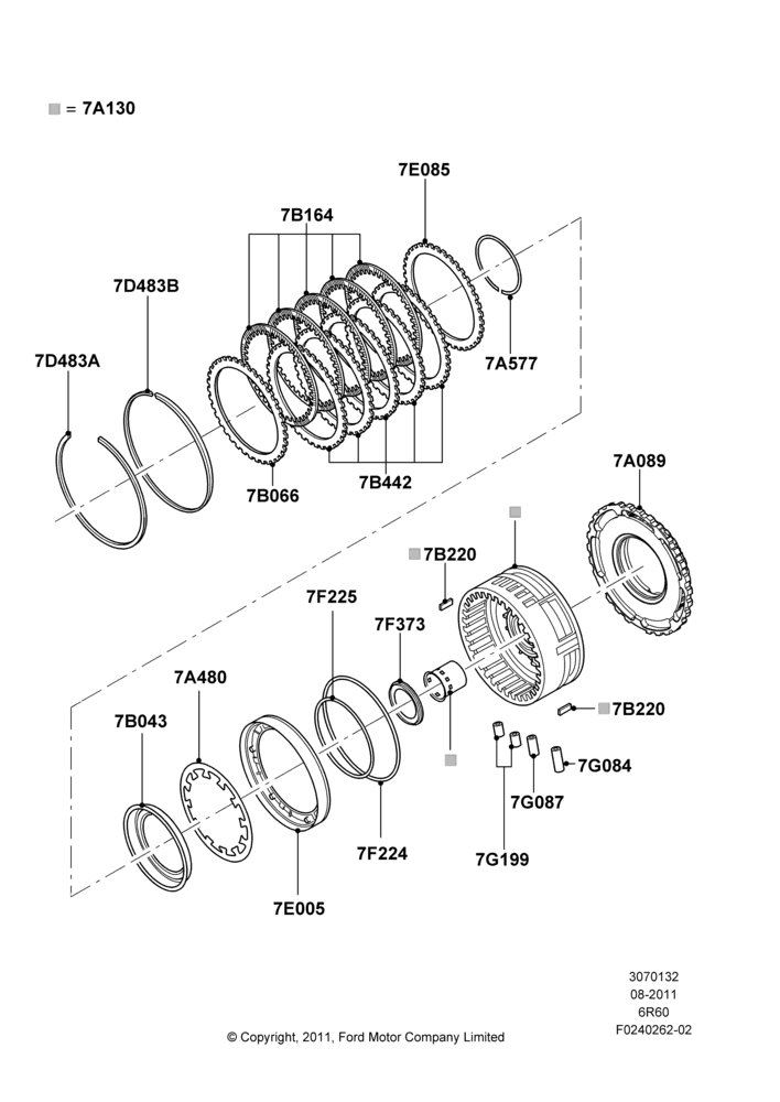 32L - Intermediate Clutch and Components, 6 Speed Automatic Trans (6R80); 22/AUG/2011-30/JUN/2017