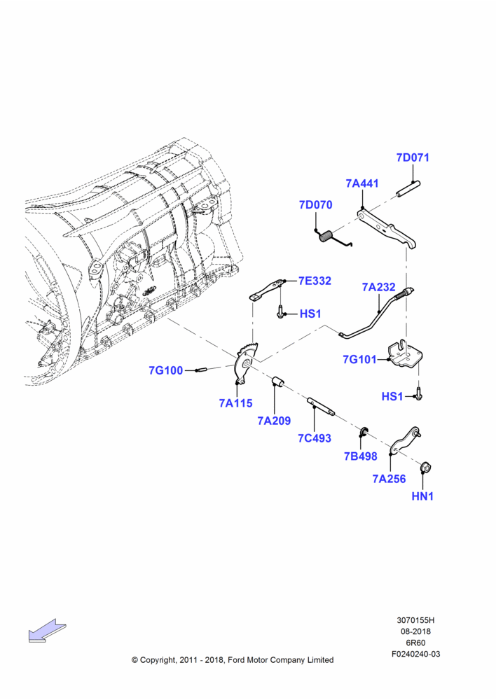 55H - Transmission Control Mechanisms, 6 Speed Automatic Trans (6R80); 01/SEP/2006-30/JUN/2017