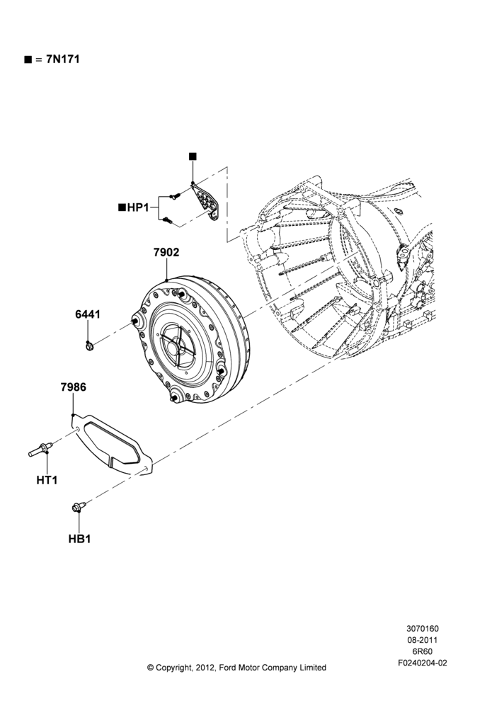 60J - Converter, 6 Speed Automatic Trans (6R80); 11/AUG/2014-30/JUN/2017