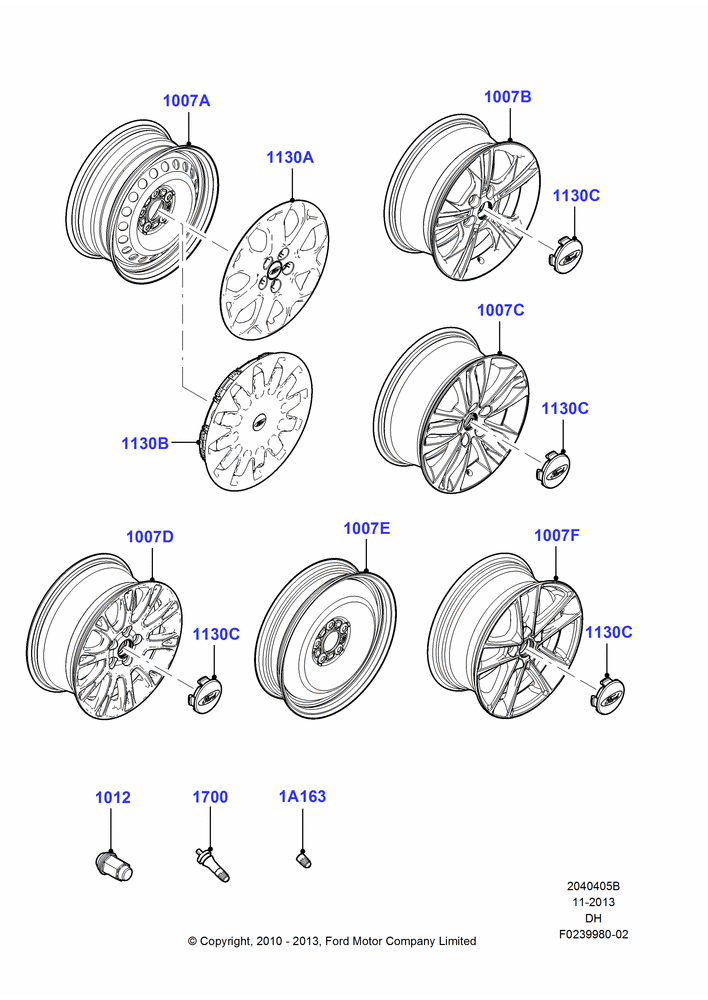 05B - Wheels, With 16" Wheels; 31/JAN/2011-04/MAY/2018