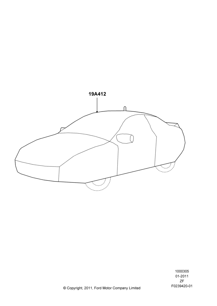 05XA - Appearance And Maintenance Aids, Production Installed, Vehicle Cover; 03/FEB/2011-27/FEB/2012