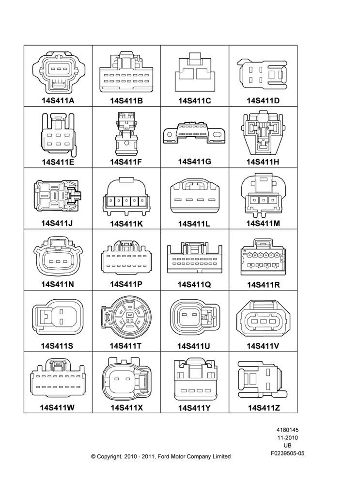 45GA - Pigtail Wiring Kits, Miscellaneous, Page A; 01/NOV/2010-03/MAR/2019