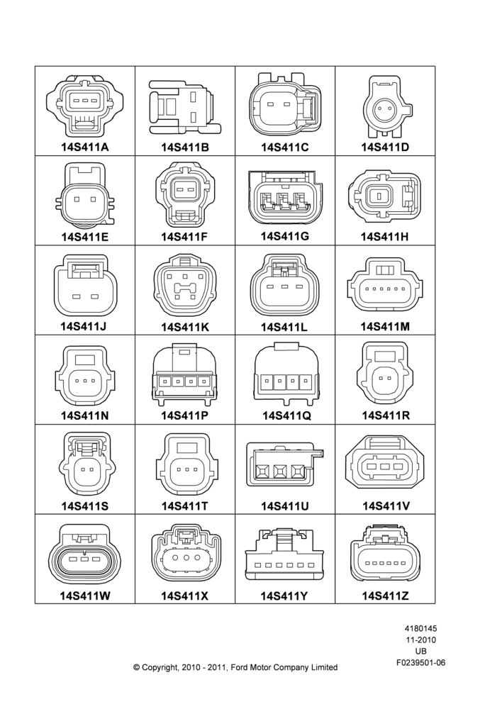 45CA - Pigtail Wiring Kits, Page A, Sensors; 01/NOV/2010-03/MAR/2019