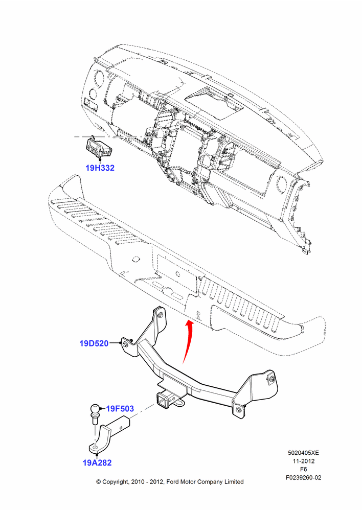 05XE - Tow Bar, Accessory; 03/NOV/2010-23/DEC/2014