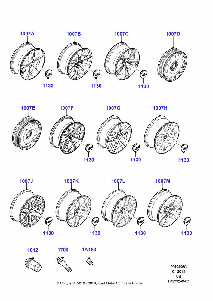 05C - Wheels, With 20" Wheels; 01/NOV/2010-03/MAR/2019