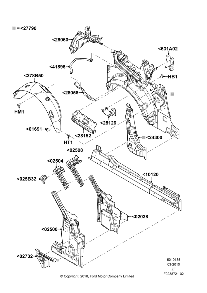 35D - Side Panels - Inner, Convertible; 22/MAR/2010-27/JUN/2014