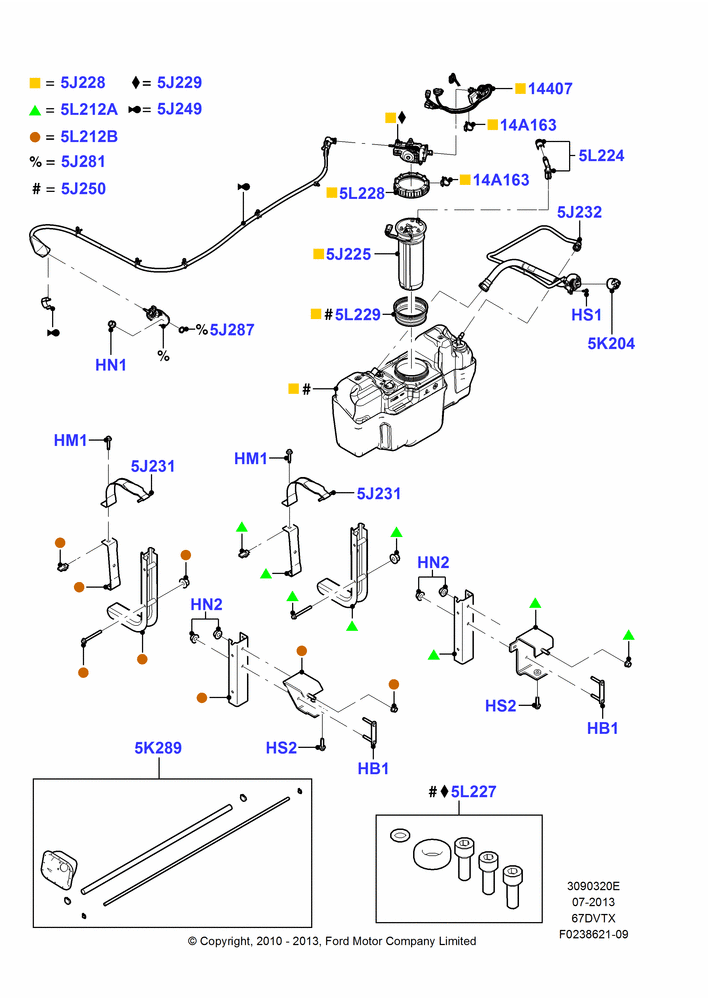 Urea (DEF) Tanks And Related Parts, Narrow Frame (Chassis Cab), 6.7L 4V V8 T/C Diesel, With Aft-Of-Axle Fuel Tank, With Low Sulfur Diesel Fuel Content
