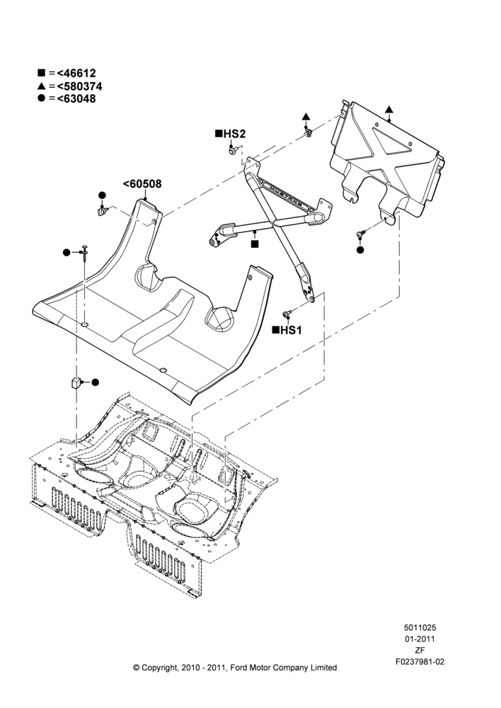 25H - Rear Seat Back, R - Package; 03/FEB/2011-27/JUN/2014