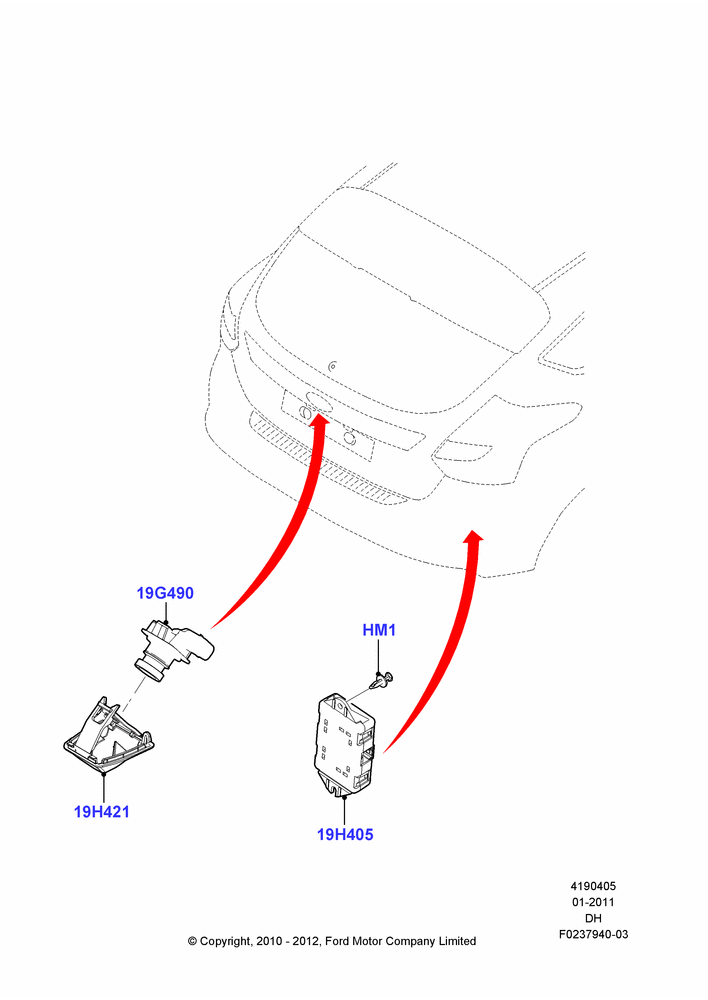 05A - Camera Equipment, Rear View Camera-Fixed; 31/JAN/2011-08/JUL/2013