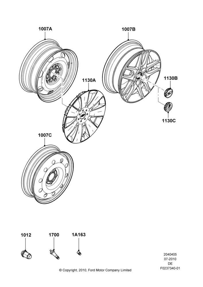 05H - Wheels, With 16" Wheels; 26/JUL/2010-29/JUL/2012