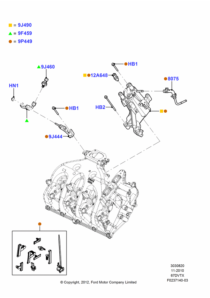 Exhaust Gas Recirculation, (-)"CDN/MEX/USA", 6.7L 4V V8 T/C Diesel, High Sulfur Diesel Fuel Content