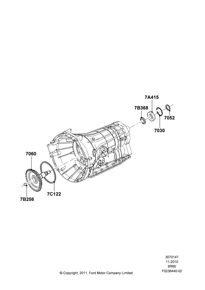 47H - Output Shafts, 4WD, 6 Speed Automatic Trans (6R80); 03/NOV/2010-23/DEC/2014