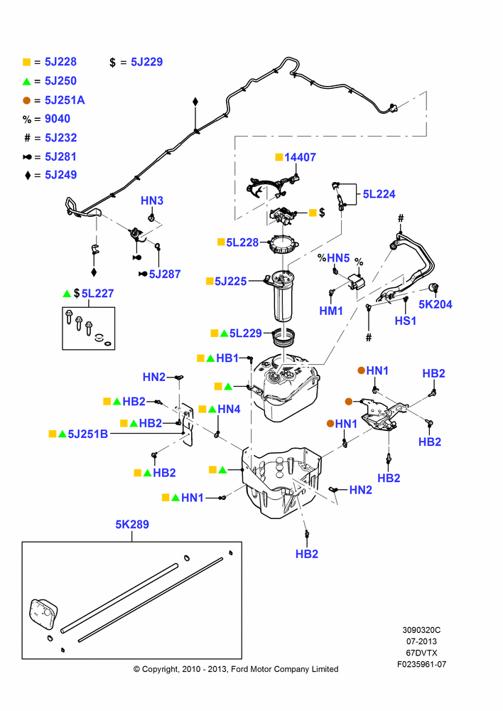 Urea (DEF) Tanks And Related Parts, Wide Frame (Pickup), 6.7L 4V V8 T/C Diesel, With Low Sulfur Diesel Fuel Content