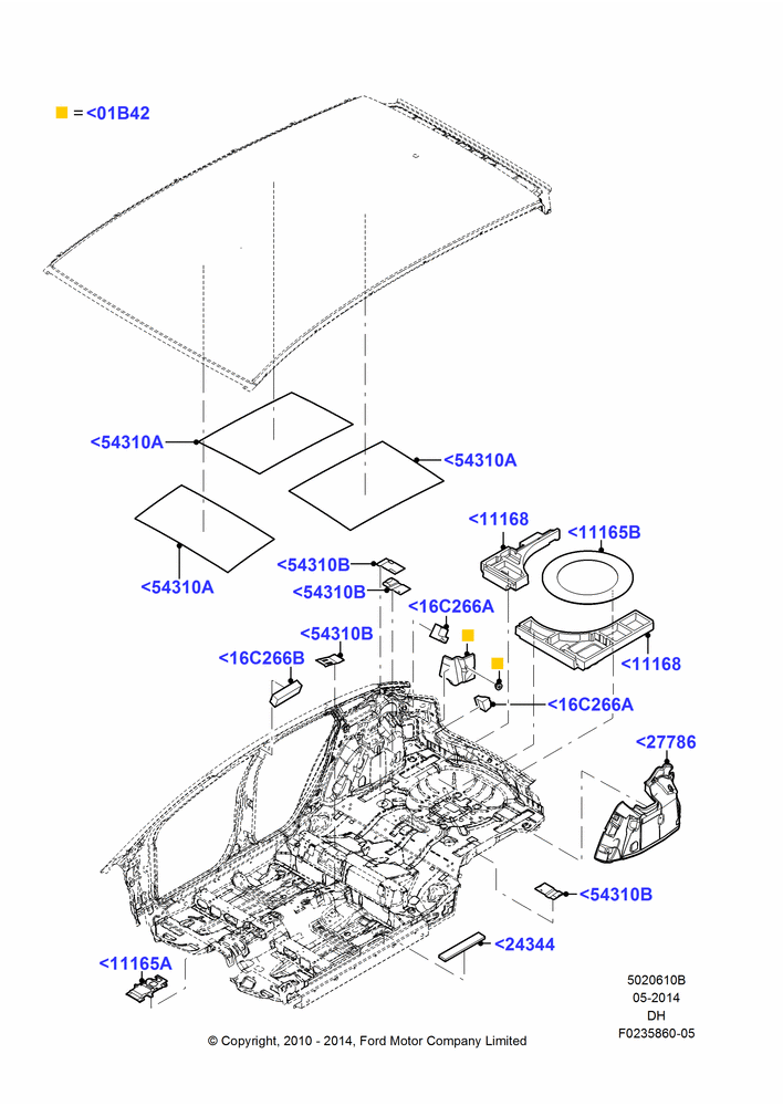 10B - Insulators - Rear, 5 Door Sedan; 31/JAN/2011-04/MAY/2018