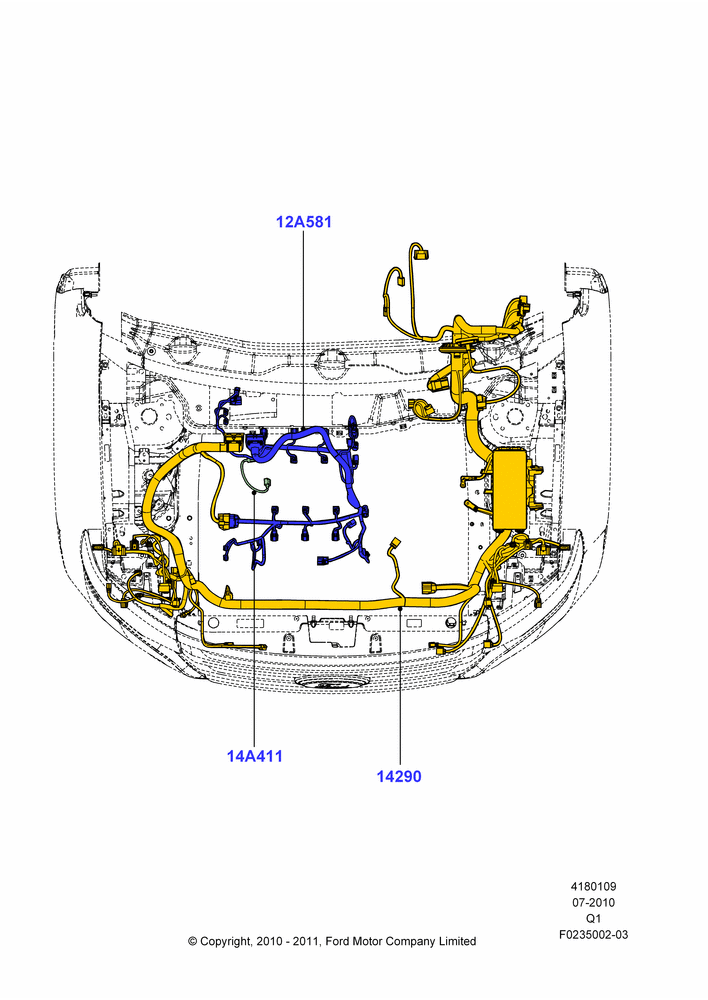 09C - Wiring - Engine And Transmission, 3.5L 4V DOHC VCT SMPI V6 Gas, 3.7L DOHC V6 Gas., Ford Series; 12/JUL/2010-24/DEC/2014