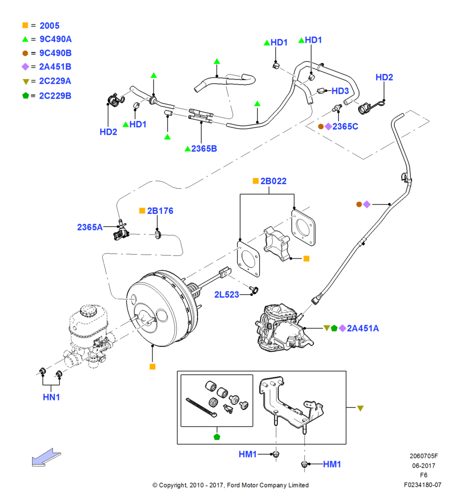Brake Booster, 3.5L V6 Gas DOHC TIVCT