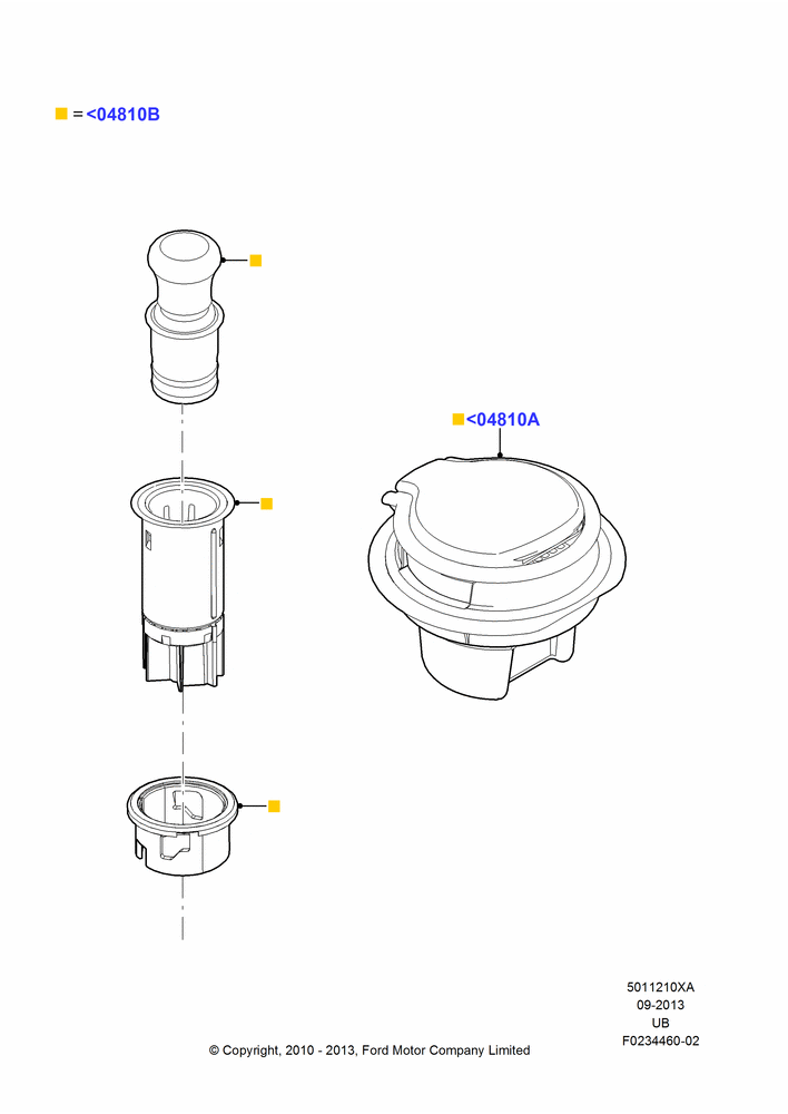 10XA - Console - Floor, Less Smokers Package, Accessory; 01/NOV/2010-03/MAR/2019