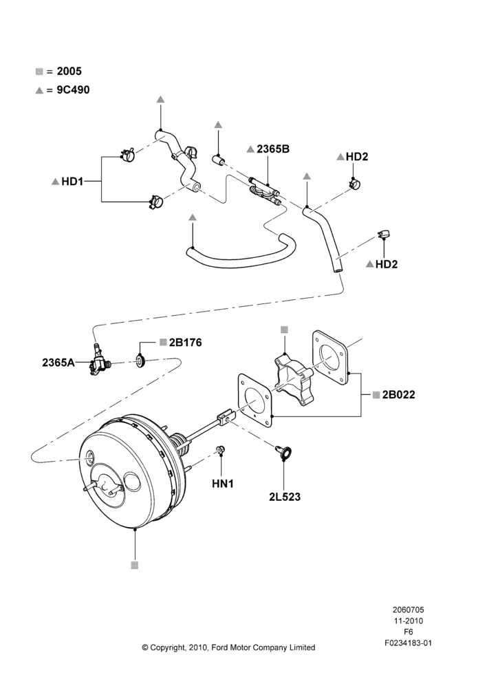 Brake Booster, 6.2L 16V OHC NA V8 Gas