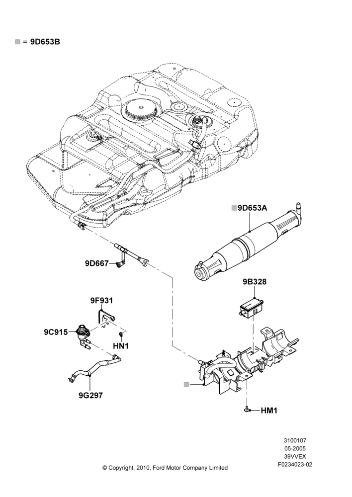 07C - Fuel Vapour System, 3.9L OHV EFI NA V6 GAS; 30/MAY/2005-02/JAN/2007