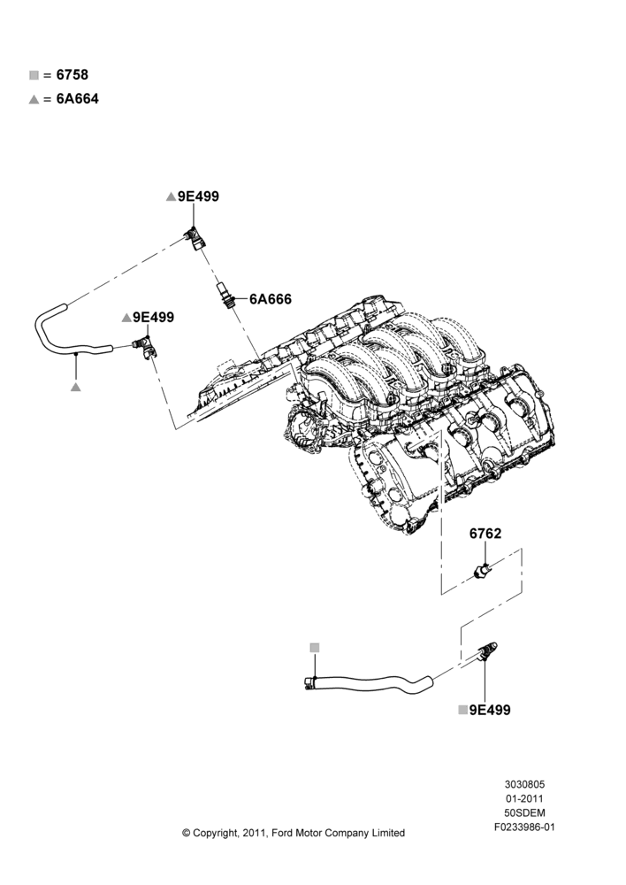 05B - Emission Control - Crankcase, 5.0L V8 32V DOHC EFI Modular; 03/FEB/2011-27/JUN/2014