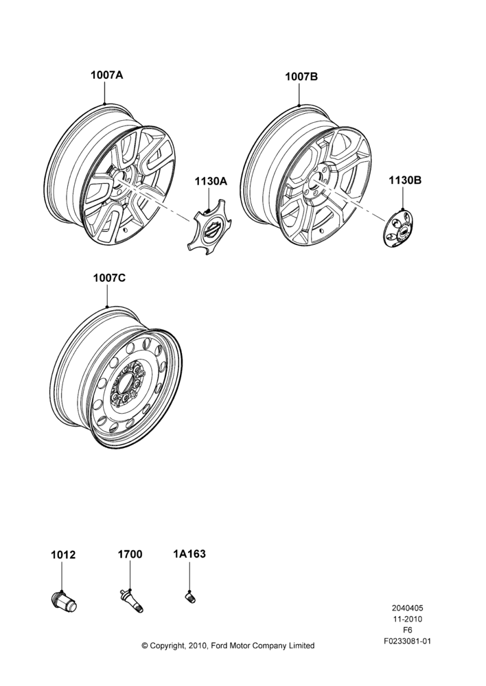 05U - Wheels, With 22" Wheels; 03/NOV/2010-24/OCT/2011