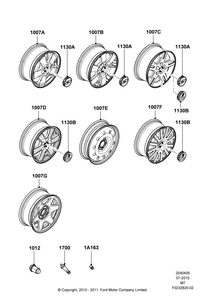 05E - Wheels, With 16" Wheels; 26/JUL/2010-29/APR/2012