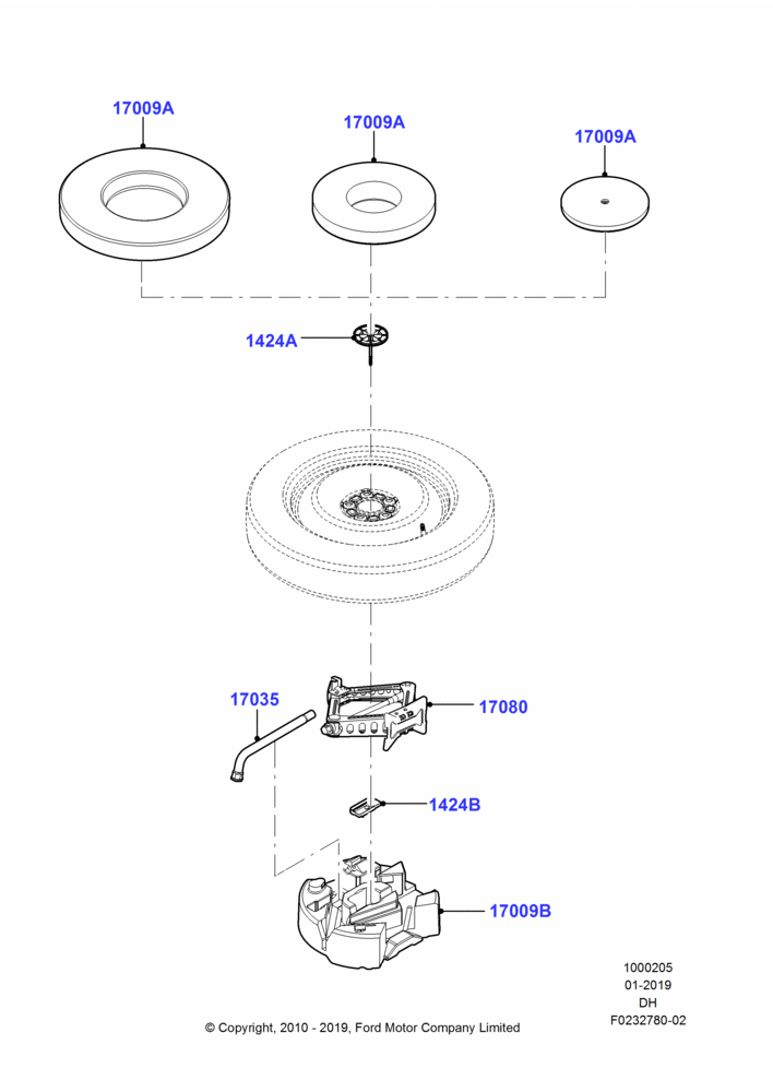 05A - TOOLS, Conventional Spare Wheel - Steel, Spare Wheel - Mini Steel; 31/JAN/2011-27/NOV/2012
