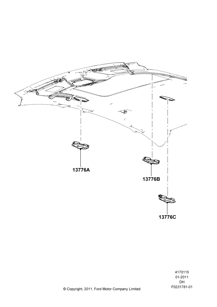 15C - Interior Lamps, Power Tilt/Slide Sun Roof; 31/JAN/2011-08/DEC/2014
