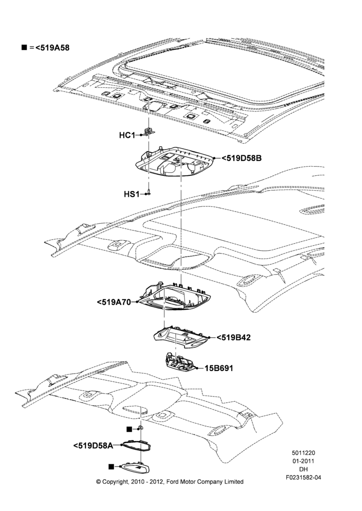 20A - Console - Overhead; 31/JAN/2011-08/DEC/2014