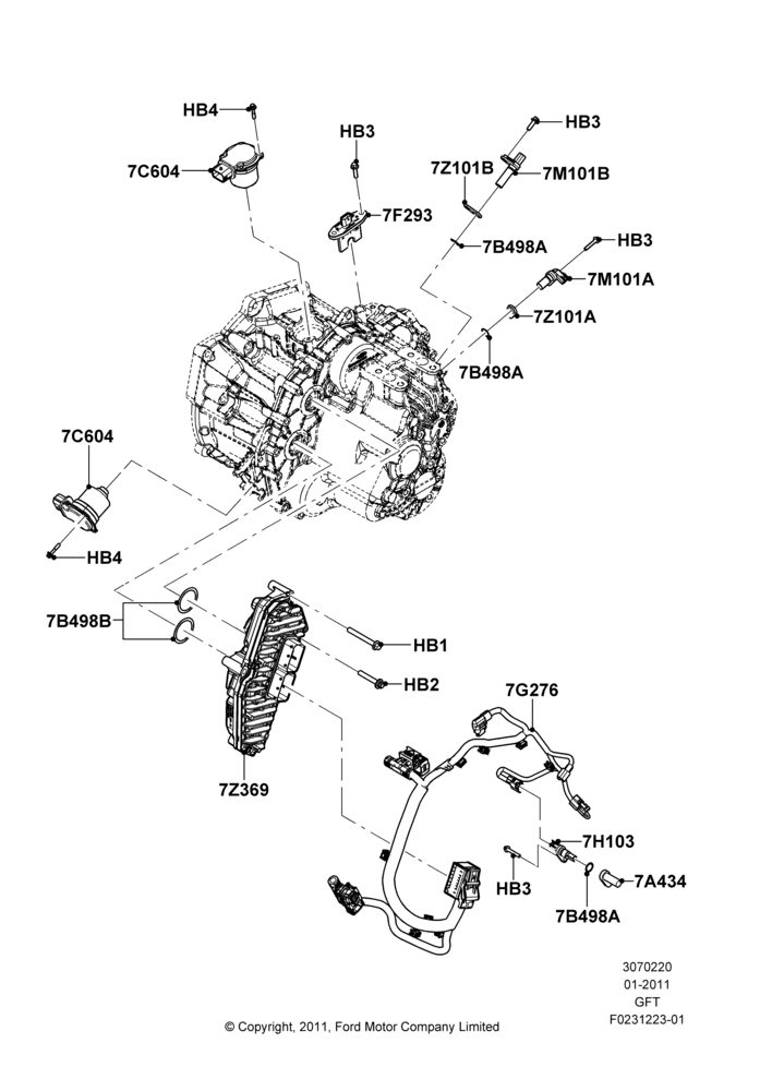 Transmission Modules and Sensors, 6 Speed Auto Transmission DPS6