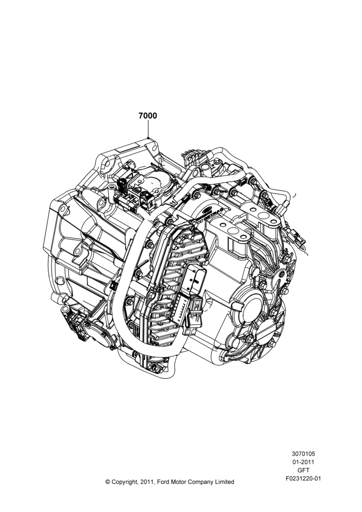 Transmission & Speedometer Drive, 6 Speed Auto Transmission DPS6