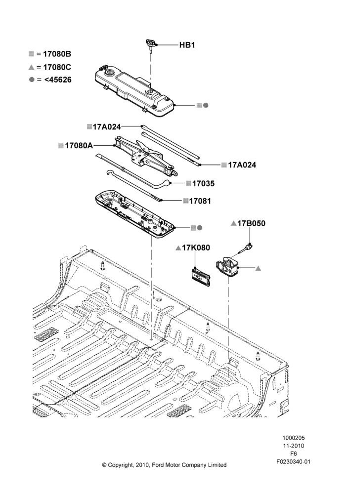 05J - TOOLS, (+) SVT, Crew Cab; 03/NOV/2010-23/DEC/2014