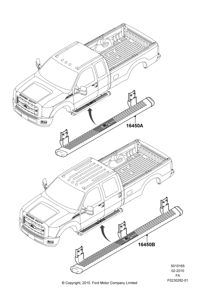65XB - Running Boards/Side Steps, STEP BAR; 22/FEB/2010-05/JUL/2016