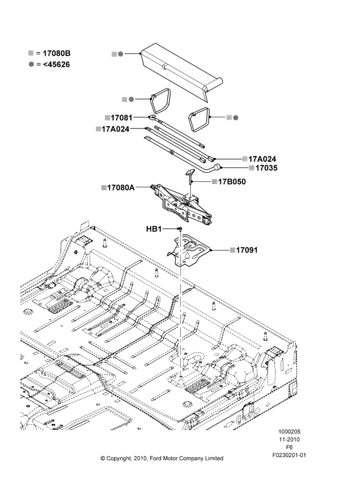 05H - TOOLS, (-) SVT, Less Version Packages, Super Cab; 03/NOV/2010-23/DEC/2014