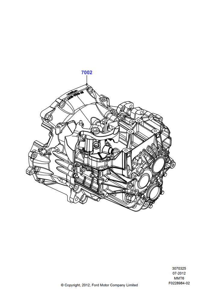 25C - Manual Transaxle Diff. Components, 6-Speed Manual Transaxle - MMT6; 30/JUL/2012-04/MAY/2018