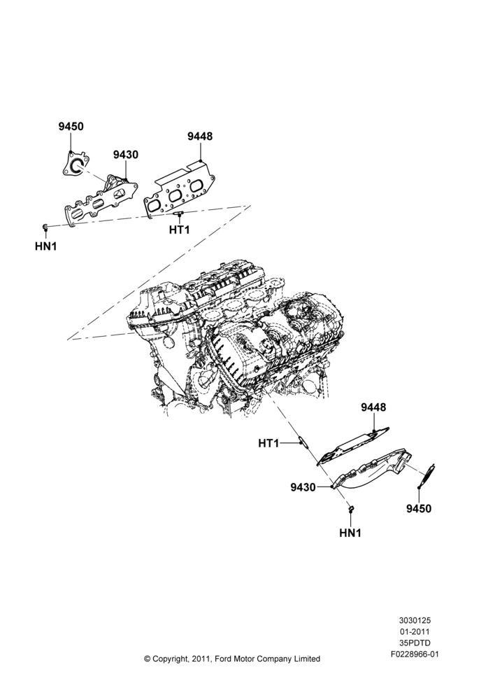 Exhaust Manifold, 3.5L V6 Gas DOHC TIVCT