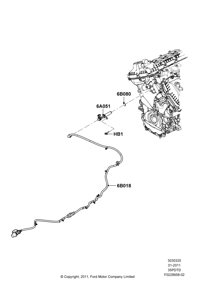 Engine Heater, 3.5L V6 Gas DOHC TIVCT