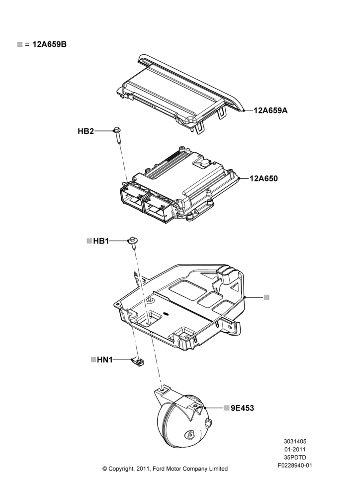 05C - Engine Modules and Sensors, 3.5L V6 Gas DOHC TIVCT; 03/JAN/2011-23/DEC/2014