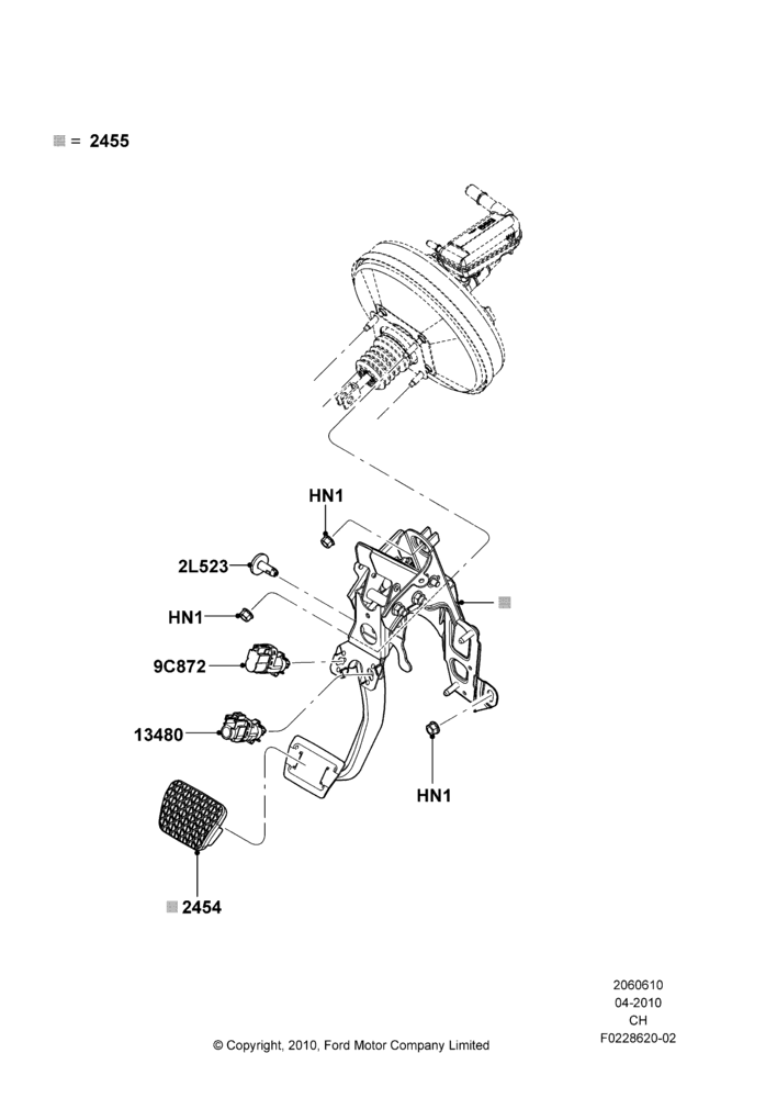10B - Brake and Clutch Controls, Automatic Transmission; 26/APR/2010-27/APR/2013